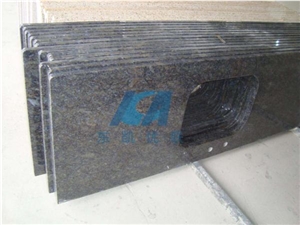 China Butterfly Blue Granite Countertop, Kitchen Desk Tops,Kitchen Island Tops, Kitchen Bar Top,Kitchen Worktops